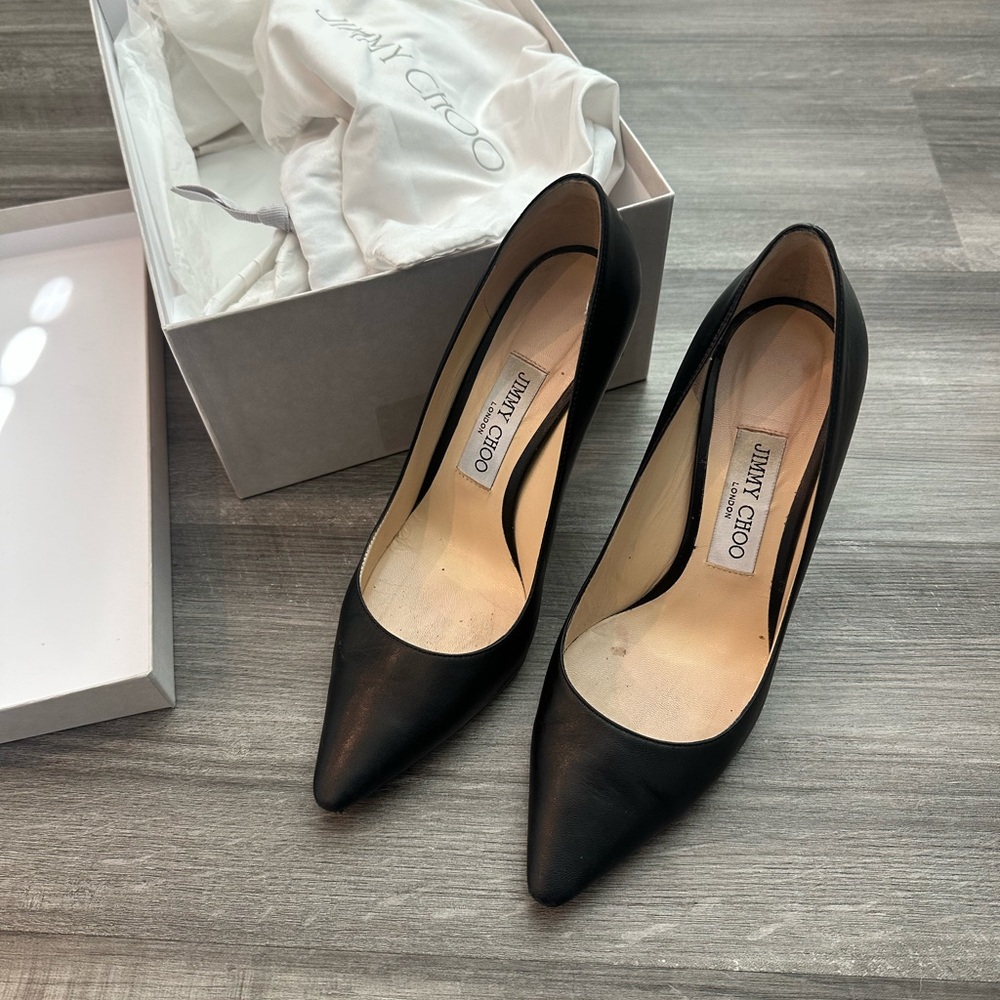 Jimmy Choo Black Stiletto Heels